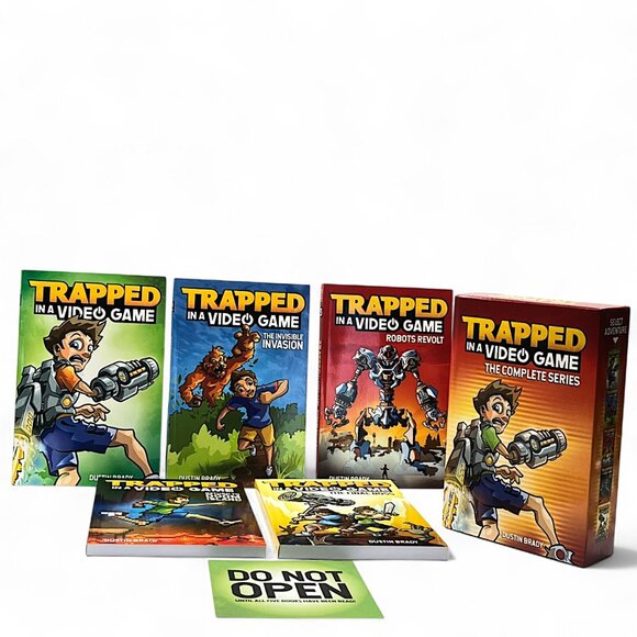 Trapped in a Video Game: The Complete Series (5 Books Included) by Dustin Brady - Picture 1 of 7